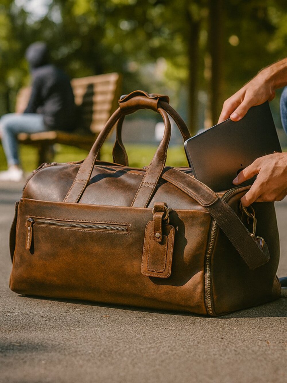 Heritage Garment Duffel Bag MK 083 (Vintage) 21.5*11.5*9.5Inches